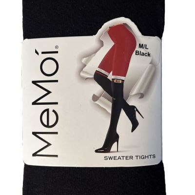 MeMoi Santa Claus Boots Sweater Tights M/L Red Blk Why Gold Glitter Buckle NIP