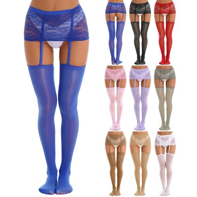 US Women's Lingerie Pantyhose Garter Belt Sexy Underwear Hollow Out Stockings