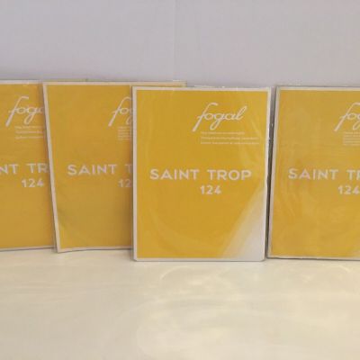 4 Pairs Fogal Saint Trop 124 Sheer To Waist Tights Small Asst. Colors NEW