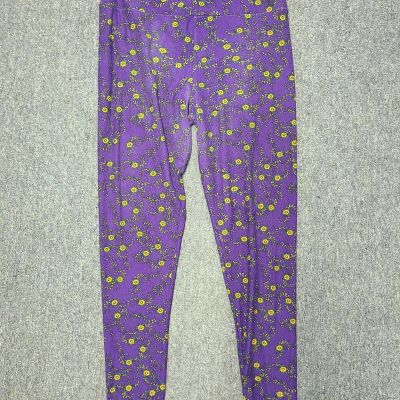 Unbranded Sunflower Ankle Leggings Women's XL 1 Size (Purple/Multicolored)