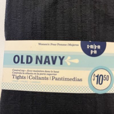 New Old Navy Tights Size s/m /p-M    Navy Blue with texture