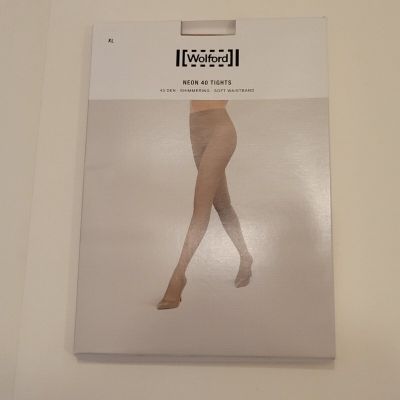 Wolford diamond net tights 14935 port royale, black Large new in box