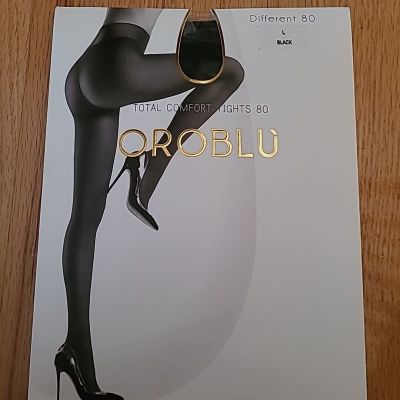 Oroblu Different 80 Total Comfort Tights 80 Black Size L