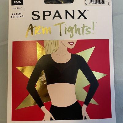 SPANX Womens Very Black Opaque Arm Tights (X/XS)