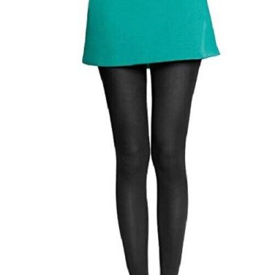 Hue Women's Super Opaque Tights with Control Top, Black,