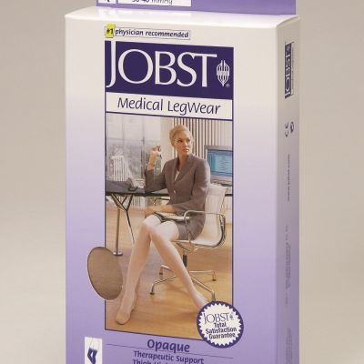 Jobst Petite Womens Opaque Compression Thigh Stockings 30-40 mmhg Supports Silic