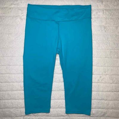 Fabletics Bright Blue Cropped Leggings