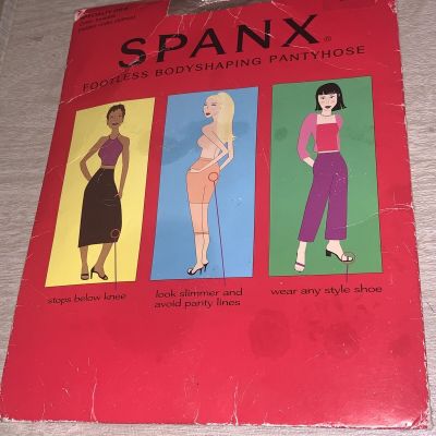 NIP SPANX Footless BODYSHAPING Control Top PANTYHOSE Hosiery Color SPICE Size A