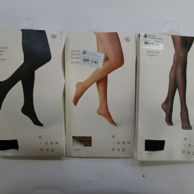 A New Day Womens 1X/2X Knitted Tights Multi-Colored