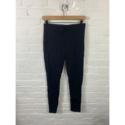 Ann Taylor Women's Mid-Rise Pull-On Workout Yoga Legging Solid Black Size Small