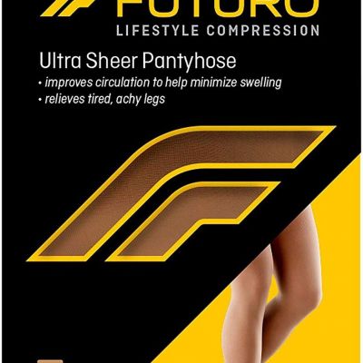 3M Futuro Energizing Ultra Sheer Pantyhose, Nude, Plus Size (PR/1)