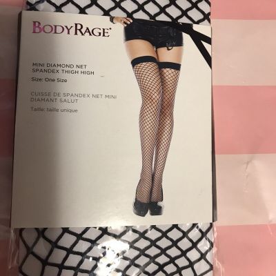 Body RageDiamond Net Thigh High stockings