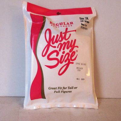 Just My Size Regular Pantyhose SIze 3X (off white)