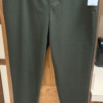 Style & Co Macy's Women's Small Twill Legging Evening Olive #54746 New!