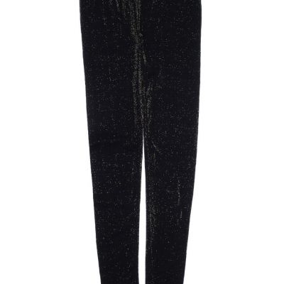 Tees by TINA Tights OSFM Black Gold Metallic Seamless Pull On Ankle Length