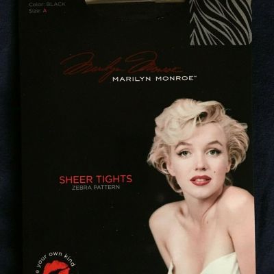 Marilyn Monroe Sheer Tights Zebra Pattern Size A