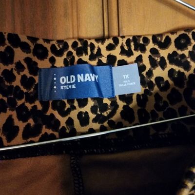 Old Navy Stevie leopard print leggings new without tags size 1x plus