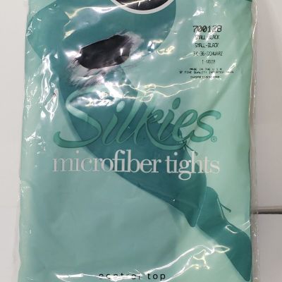 Silkies Microfiber Tights #700128 Small Black control top