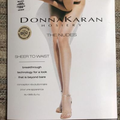 Donna Karan Hosiery The Nudes Sheer To Waist Enhanced Fit Small Petite B02 New