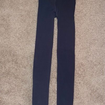 Gray Lined Leggings with Closed Bottoms