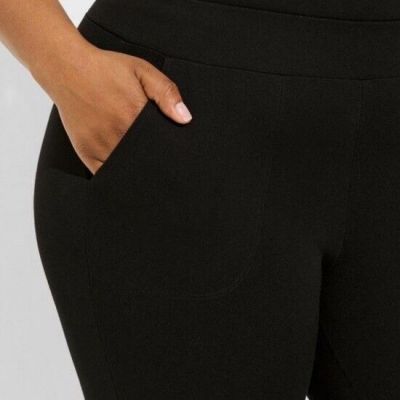 Torrid Size 3X Full Length Signature Waist Pocket Ponte Legging Plus Black Pants
