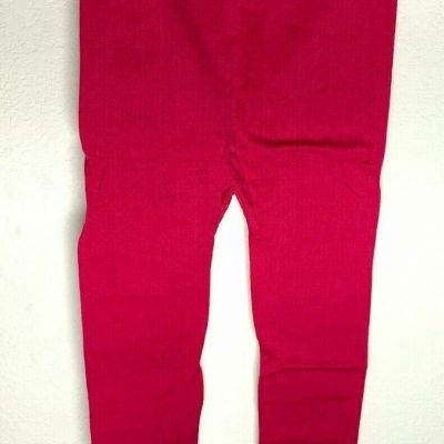 Tri-Union Women's Stretchable Hot Pink Leggings With Pattern Design One Size