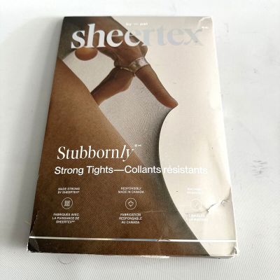 Sheertex Women Stubbornly Strong Sheer Tights Medium Black New