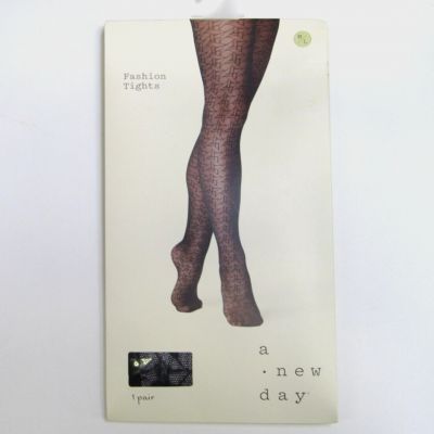 A New Day Women's Rattan Pattern Tights Size Medium / Large