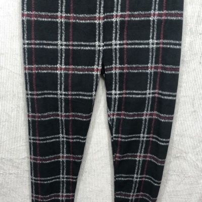 Cuddl Duds Womens Fleece Leggings Size 1X Plaid Comfort Lounge