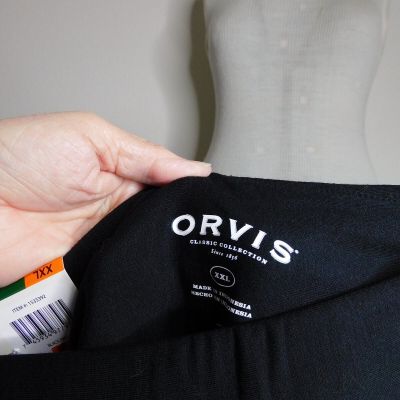 Orvis Womens Midweight High Rise Soft Fleece Black Legging Size XXL