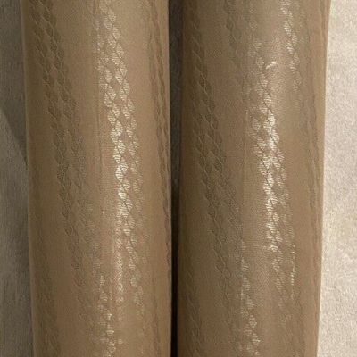 Spanx Love Your Assets Beige Nude Shaping Diamond Stripe Pattern Tights Size 1