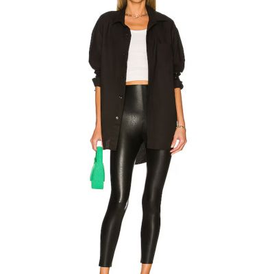 NWT Commando Women's Black Faux Leather Skinny Ankle Length Legging Size 2X