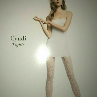 Wolford Cyndi Tights Size: Large  Color: White 19210 - 06