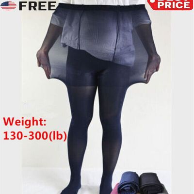 Women Plus Size 2X -6X Super Elastic Opaque Stockings Pantyhose Lengthen Tights