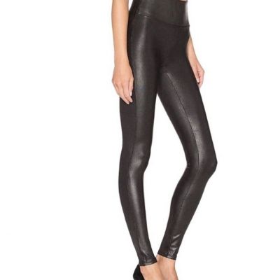 Spanx Ready to Wow Faux Leather Leggings Womens Black S