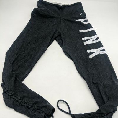 PINK Victoria’s Girls Secret Ultimate Leggings XS  Gray Rope style Bottoms