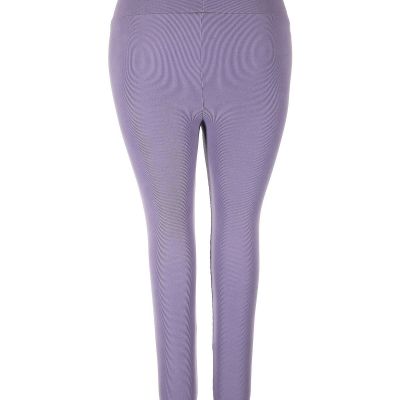 Fashion Nova Women Purple Leggings 2X Plus