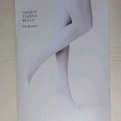 New Women's 50D Opaque Tights White A New Day Size Medium/Large NIP