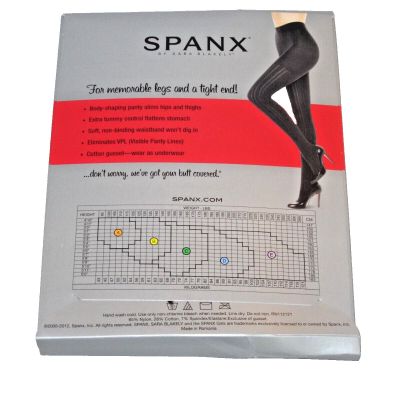 Spanx Uptown Tight-End FISHNET Pantyhose Tights ~ Size 1 (A) ~ BLACK COLOR