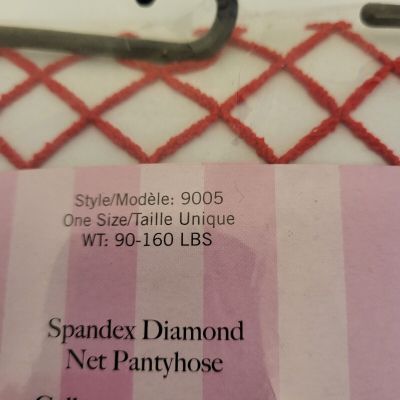 Diamond Knit Spandex Pantyhose - Red LEG AVENUE OSFM Costume Sexy VALENTINE New