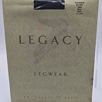 QVC Legacy bodyshaping Microfiber Tights Navy Size E (One Pair)