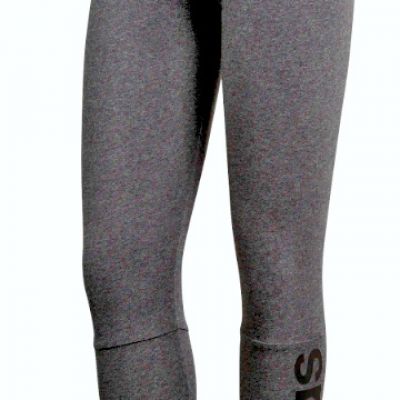 Adidas Women's Tights Essential Linear Tights Dark Grey Heather / Black CF5256