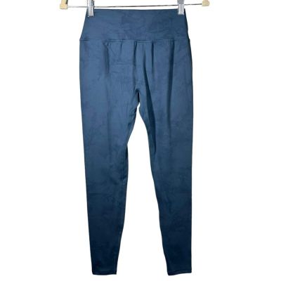 Alphalete Leggings Women's Medium M Blue High Waist Compression Workout Training