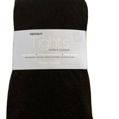 Motherhood Maternity Opaque Tights 94811 Size A 5’0”-5’6” 100-130LBS Black New