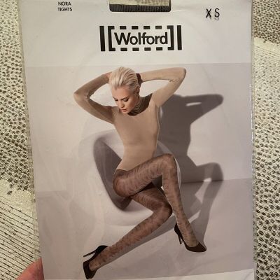 BNWT WOLFORD NORA TIGHTS, SIZE XS