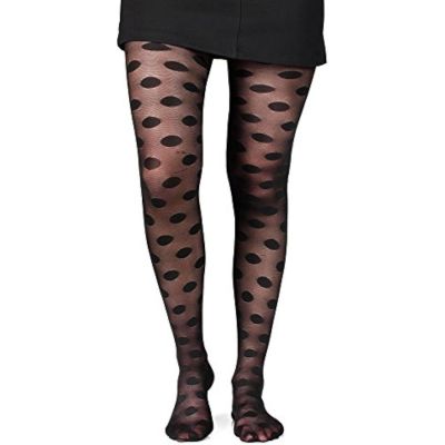Fil de Jour France Pantyhose Tights, Big Peas S/M Large Dots Spots Made in Italy