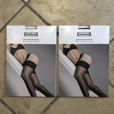 ??SALE?? WOLFORD Satin Touch 20 Stay-Up Stockings XS