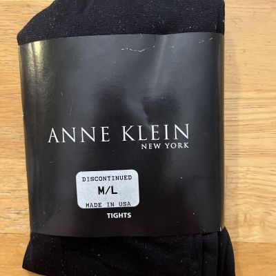ANNE KLEIN New York Black Tights Size M/L