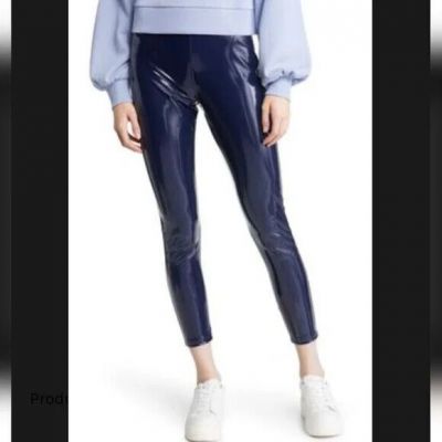 $59 nwt NORDSTROM shine faux patent leather leggings S wet look crop ankle pant