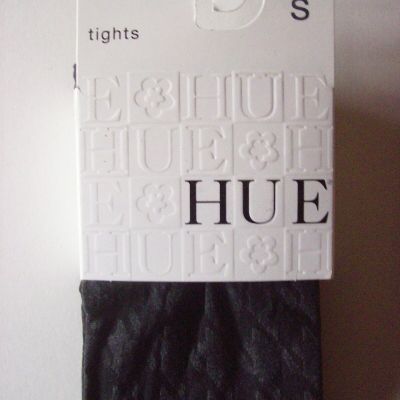 HUE Tights Footed Women's Small S 1 Pr Black Houndstooth NIP
